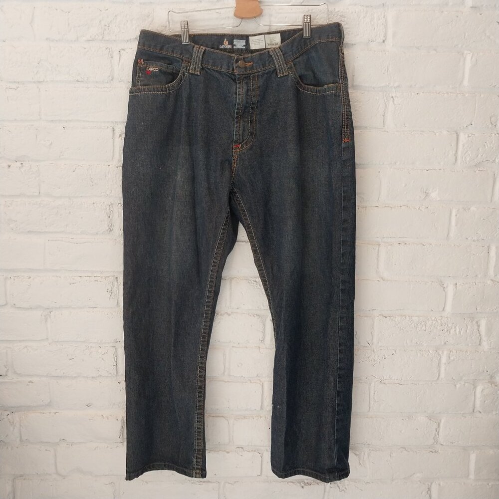 LAPCO FR Flame Resistant Jeans Mens 36 x 29 Blue (tag 38x36) Cat 2 Work Pants